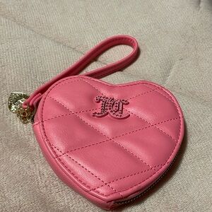Juicy Couture heart wristlet in Excellent condition